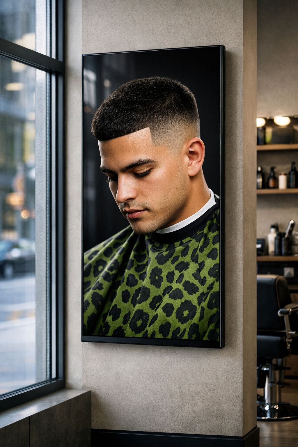 Exemple de contenu publicitaire affiché sur écran vertical